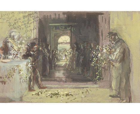 Lila de Nobili (1916-2002)/Design for a Wedding Scene from Tony Richardson's 1968 film 'The Charge of the Light Brigade'/anno