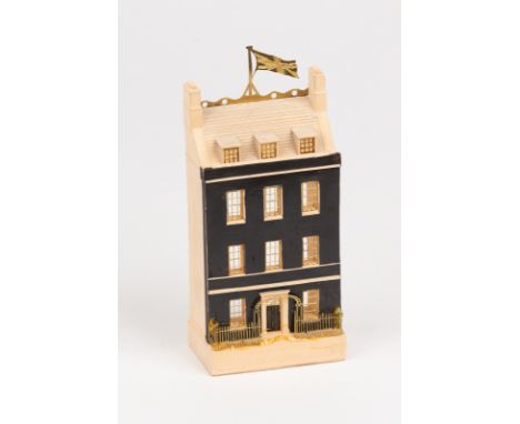Timothy Richards (Contemporary)/No. 10 Downing Street, an architectural plaster model, 16cm high, boxed CONDITION REPORT: ARR