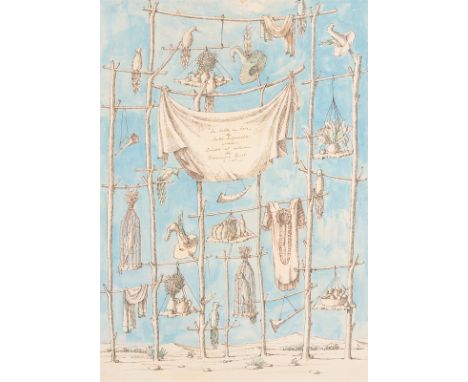 Domenico Gnoli (Italian 1933-1970)/Sipario per La Belle au Bois Dormant, 1953/one of a limited edition of 600 for L'Industrie