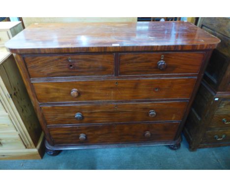 A Victorian mahogany chest of drawers 