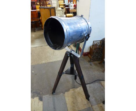 A theatre style tripod light 