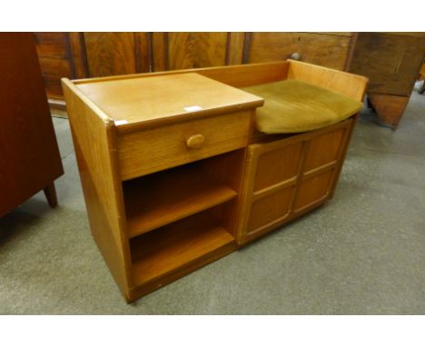 A Nathan teak telephone seat 