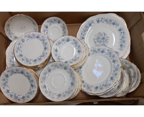 A box containing a quantity of Colclough bone china teaware