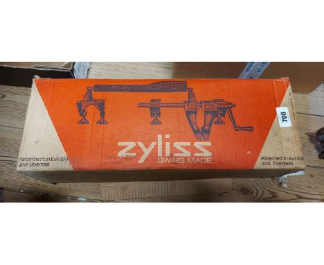 A Zyliss Swiss made woodwork clamp, in original box
