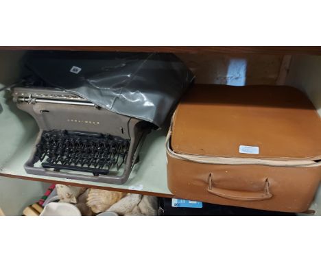 An Underwood typewriter - sold with a Royal typewriter