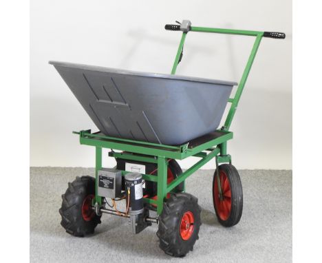 A Moto Barrow electric wheel barrow, with instruction manual