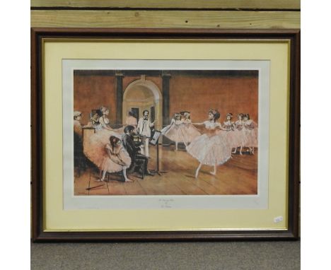 Tom Keating, 1917-1984, Dancing Class, limited edition print, signed in pencil, 95/850, 40 x 55cm