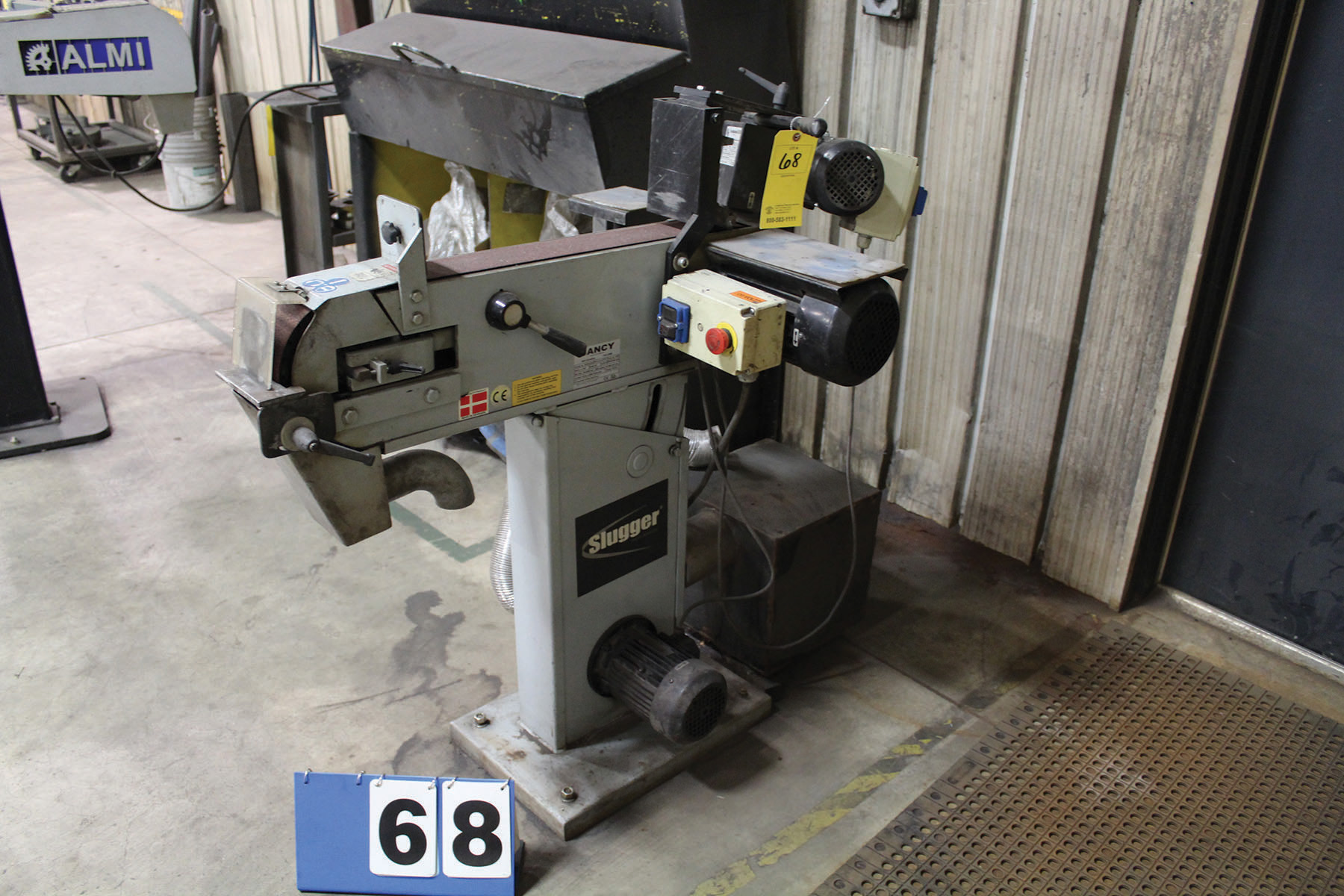 JANCY BELT GRINDER MODEL 75X2000, 1HP WITH SCAN TOOL CENTERLESS MODEL