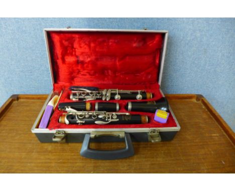 A Boosey &amp; Hawkes clarinet, cased 