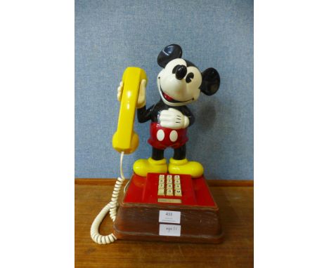 A vintage Mickey Mouse telephone 