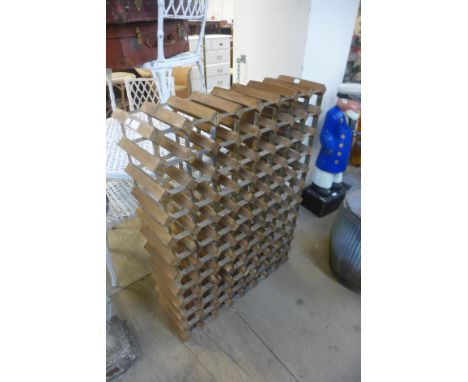 A wine rack 