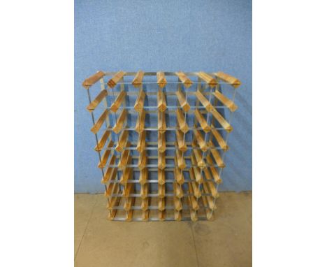 A wine rack 