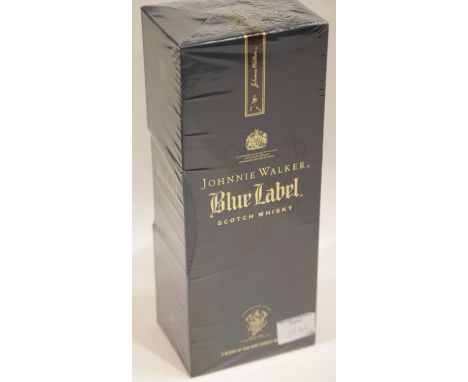Boxed bottle of Johnnie Walkers Blue Label scotch whisky 70cl 4% Vol. P&amp;P Group 2 (£18+VAT for the first lot and £2+VAT f