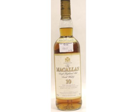 The Macallan 10 year old single Highland malt scotch whisky 70cl 40% vol. P&amp;P Group 2 (£18+VAT for the first lot and £2+V