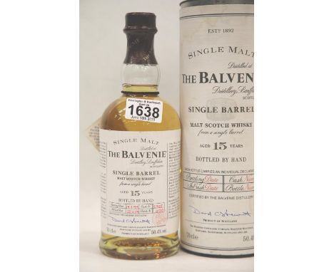 The Balvenie 15 year old single barrel malt scotch whisky bottling date 19/5/99 cask no 2388 in cask date 22/2/79 bottle no 2
