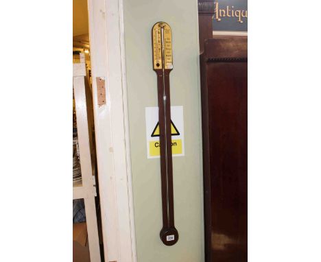 Comitti & Son mahogany stick barometer