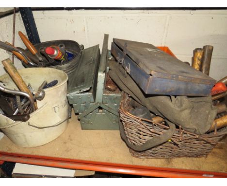 A QUANTITY OF MECHANICS, TOOLS AND TOOLBOXES WITH CONTENTS