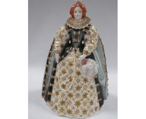 A LIMITED EDITION  ROYAL WORCESTER FIGURINE LIMITED EDITION OF "QUEEN ELIZABETH I "