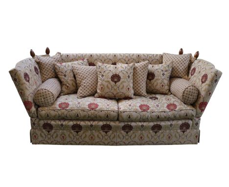 David Grundy Hand Made Manhattan Major knoll sofa hand made in England 246cm x 97cm x 104cm