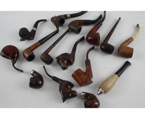 Tobacco Estate Pipe Job Lot Inc. Vintage Briar Horse RAOB Torpedo Shoe Etc x 15 