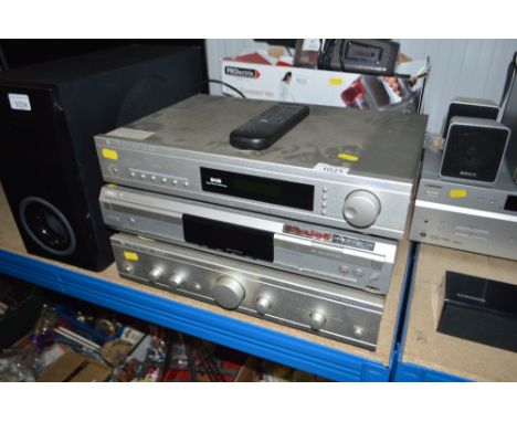 A Cambridge audio digital tuner (with DAB function) together with a Philips audio CD recorder and a Cambridge audio integrate