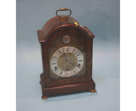 A walnut cased Elliot mantle clock