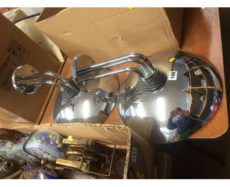 Pair of Deco style light fittings