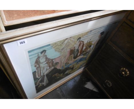 A WILLIAM RUSSELL FLINT PRINT JUDGEMENT OF PARIS AND ONE OTHER 