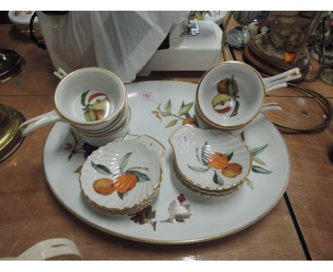 A selection of ceramics including Royal Worcester Evesham