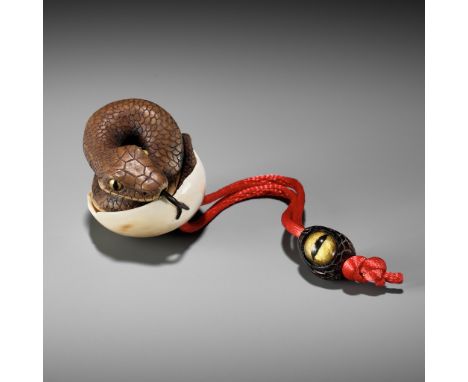 ALEXANDER DERKACHENKO: BIRTH OF A SNAKE (HEBI NO TOMAGO)By Alexander Derkachenko, signed with the artist's markUkraine, late 