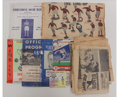 Miscellaneous: A collection of assorted football programmes to include: an International Soccer Match programme, Liverpool v.