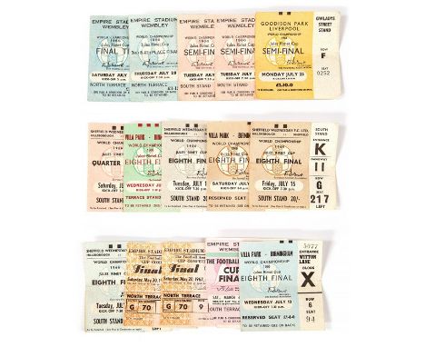 World Cup: A collection of assorted World Cup match tickets to include: Eighth Final, Quarter Final, Semi Final, 3rd and 4th 