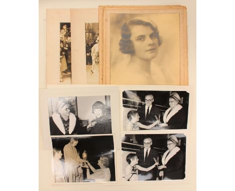 Lucy Morton: A collection of assorted memorabilia relating to Lucy Morton, post 1924 Olympics, to include: letters, black and