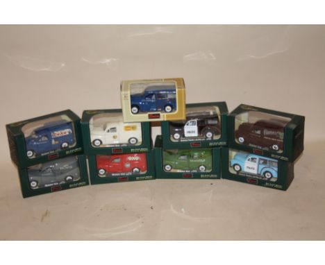 A COLLECTION OF BOXED SAICO DIE CAST MODEL VANS (9)