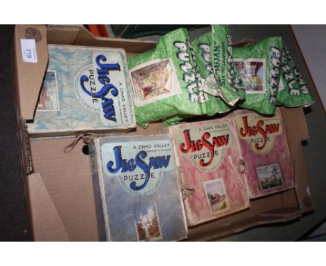 A COLLECTION OF VINTAGE CHAD VALLEY AND 'THE SUJAN' JIGSAW PUZZLES