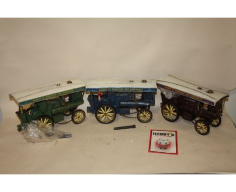 THREE MODERN STEAM ENGINE MODELS 'MIGHTY IN STRENGTH AND ENDURANCE' 