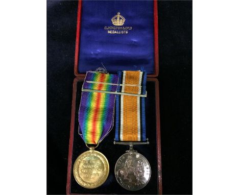 British War Medal 1914-20 and Victory Medal T4-239251 CPL R G Church ASC