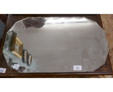 Vintage bevelled glass mirror 