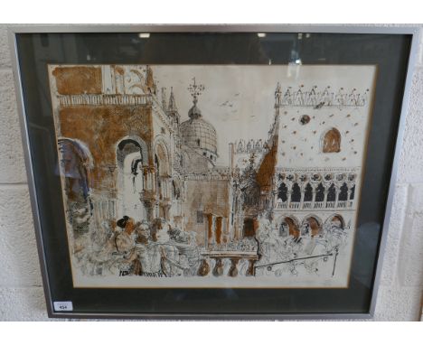 L/E print signed John Ward - IS: 56cm x 43cm 