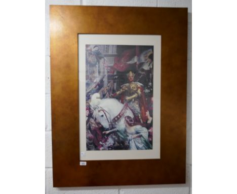 Medieval print - Approx IS: 39cm x 63cm 