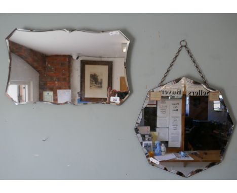 2 vintage mirrors 