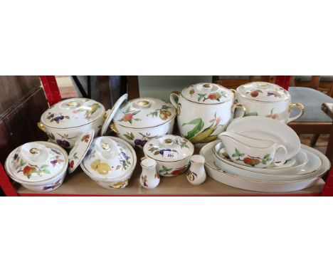 Collection of Royal Worcester Evesham pattern 