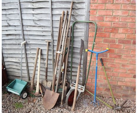 Large collection of gardening tools 