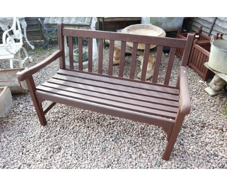 Wooden garden bench 