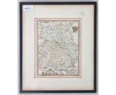 MAPS OF SHROPSHIRE. Blome, Richard, circa 1671, 190mm x 250mm. With another Blome map, c1670, 315mm x 270mm. With other maps 