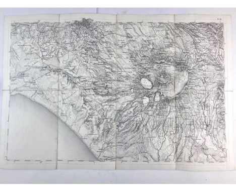 MAP OF ITALY. Kirchenstaat and Toscana (Papal States and Tuscany). 10 sheets in a slipcase circa 1820. Each sheet is 474mm by