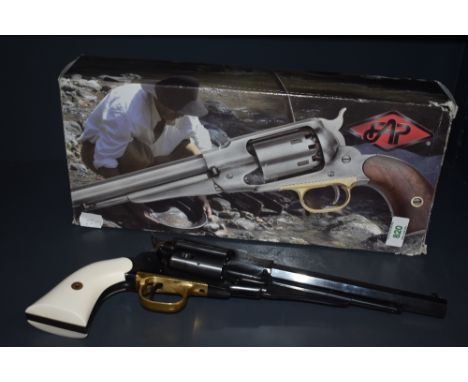 A F.LLI PIETTA Historical Reproduction 1858 New Model Army .380 Steel Frame Model HK Revolver, in card box with internal pack