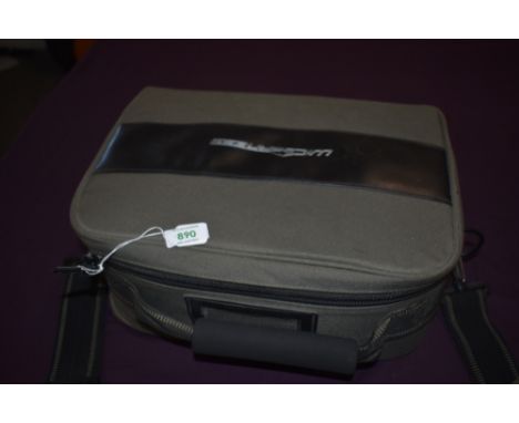 A Daiwa wilderness reel case containing 4 vintage fly reels and some unused fishing line and casts