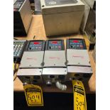 (3x) Allen-Bradley PowerFlex 40 Drives, Catalog No. 22B-D2P3N104, 460 VAC