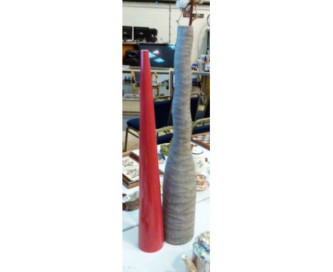 Two large ceramic floor vases